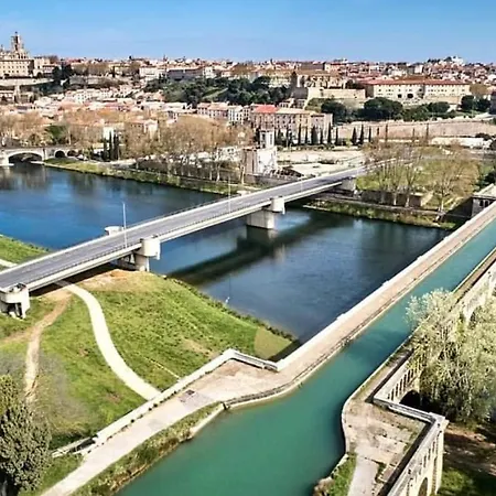 Liberte 1 - T2 Proche Gare Et Centre Commercial Polygone- Beziers- Wifi- Tv Connecte شقة